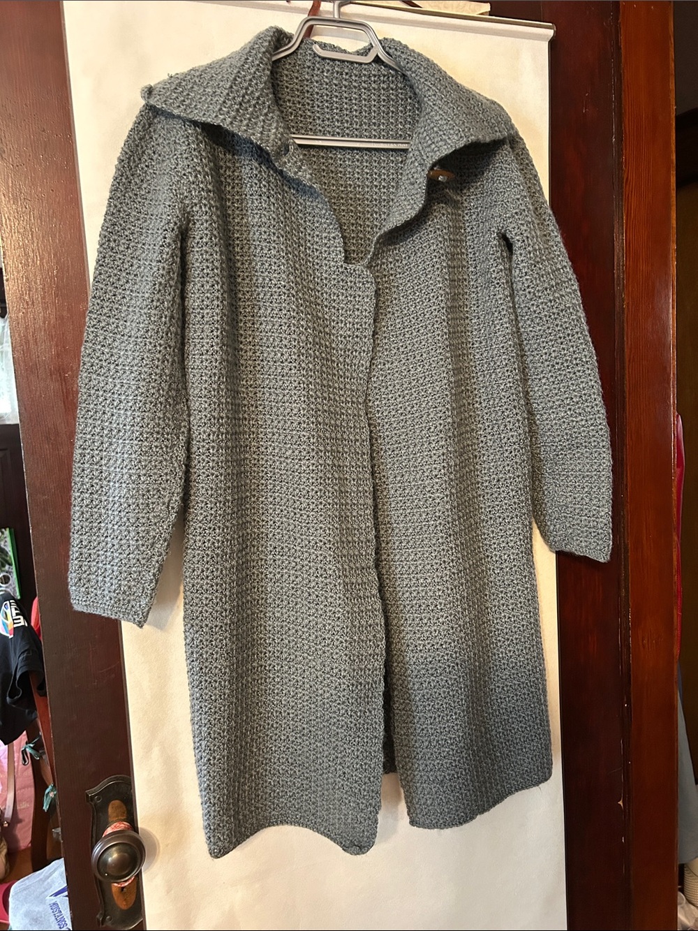 Hand crochet cardigan, fit small